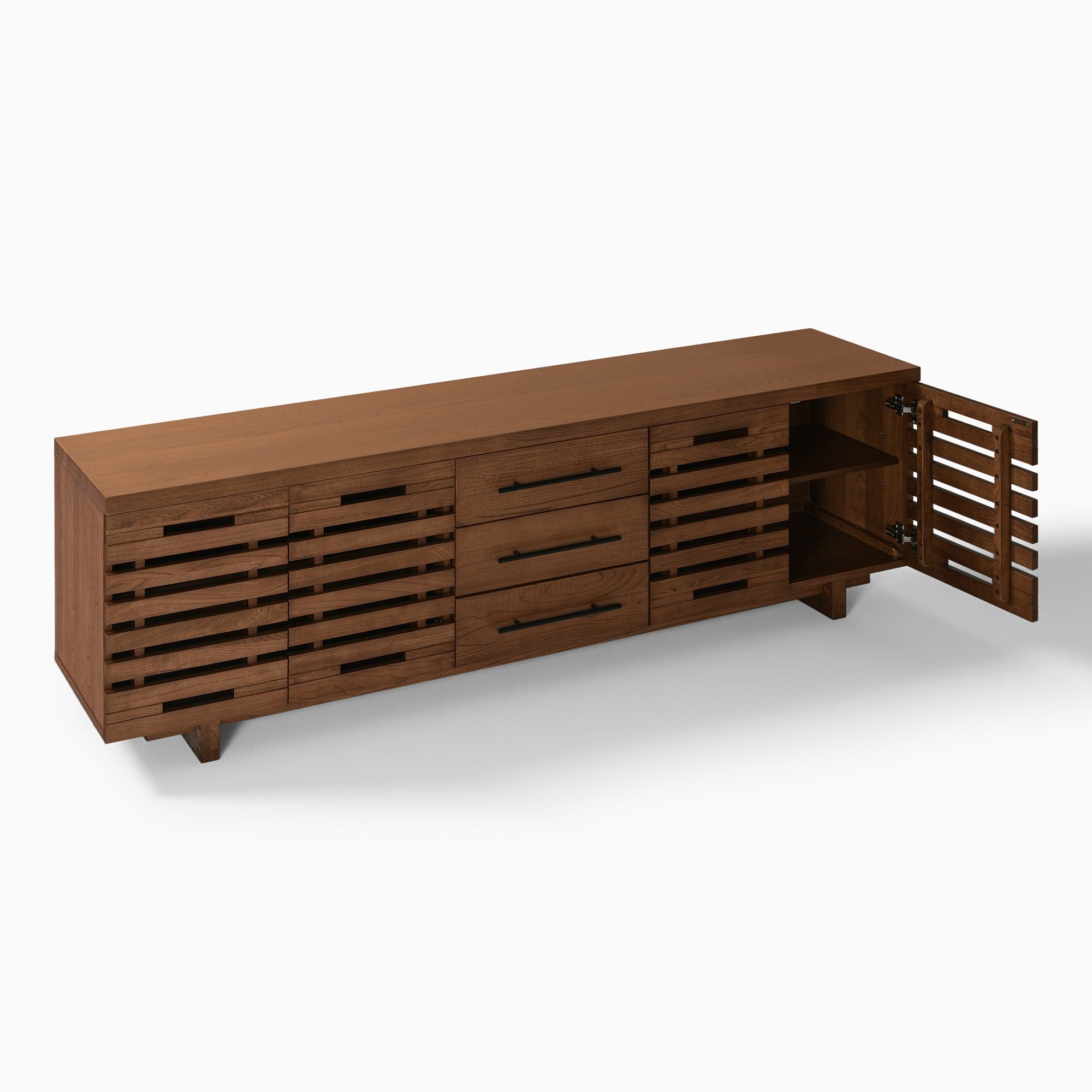 Elm Slat TV Stand