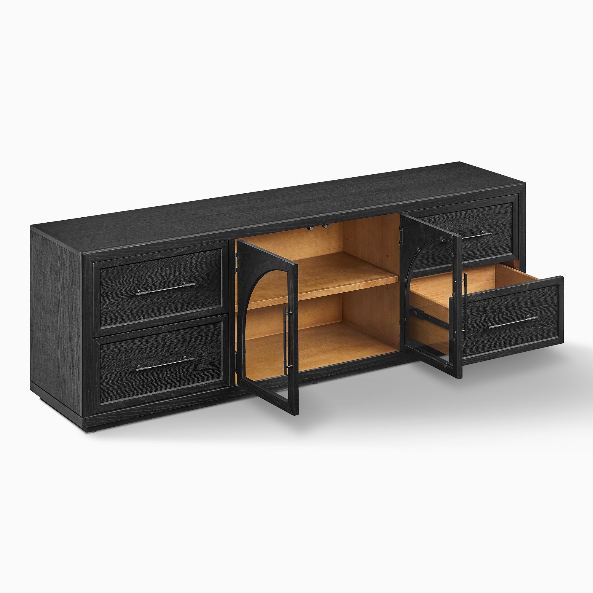 Vintage oak TV cabinet