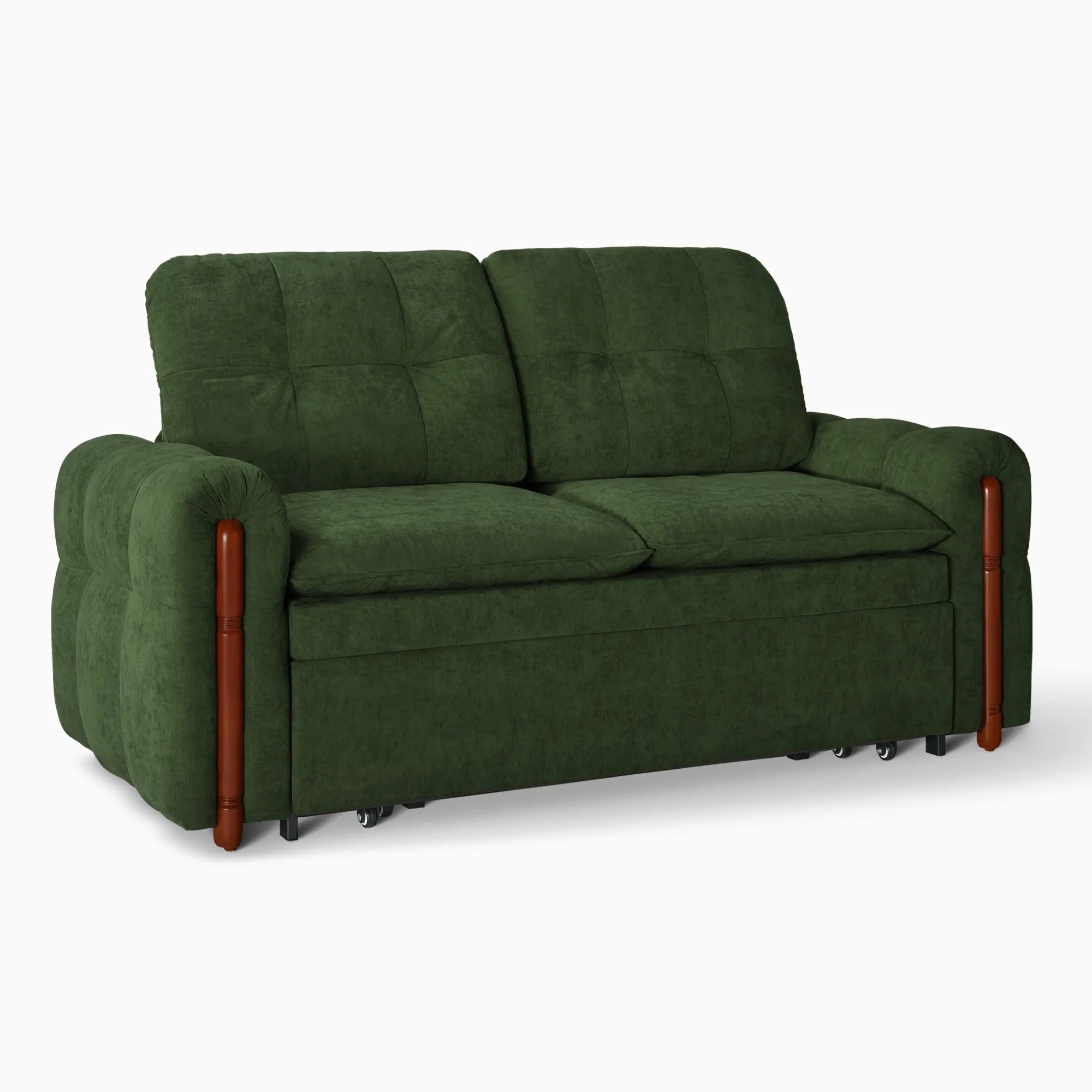 Dark green sofa bed