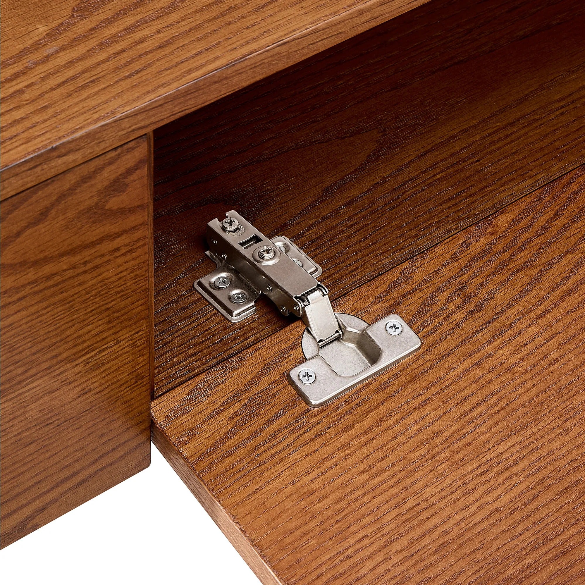 Floating solid wood TV cabinet