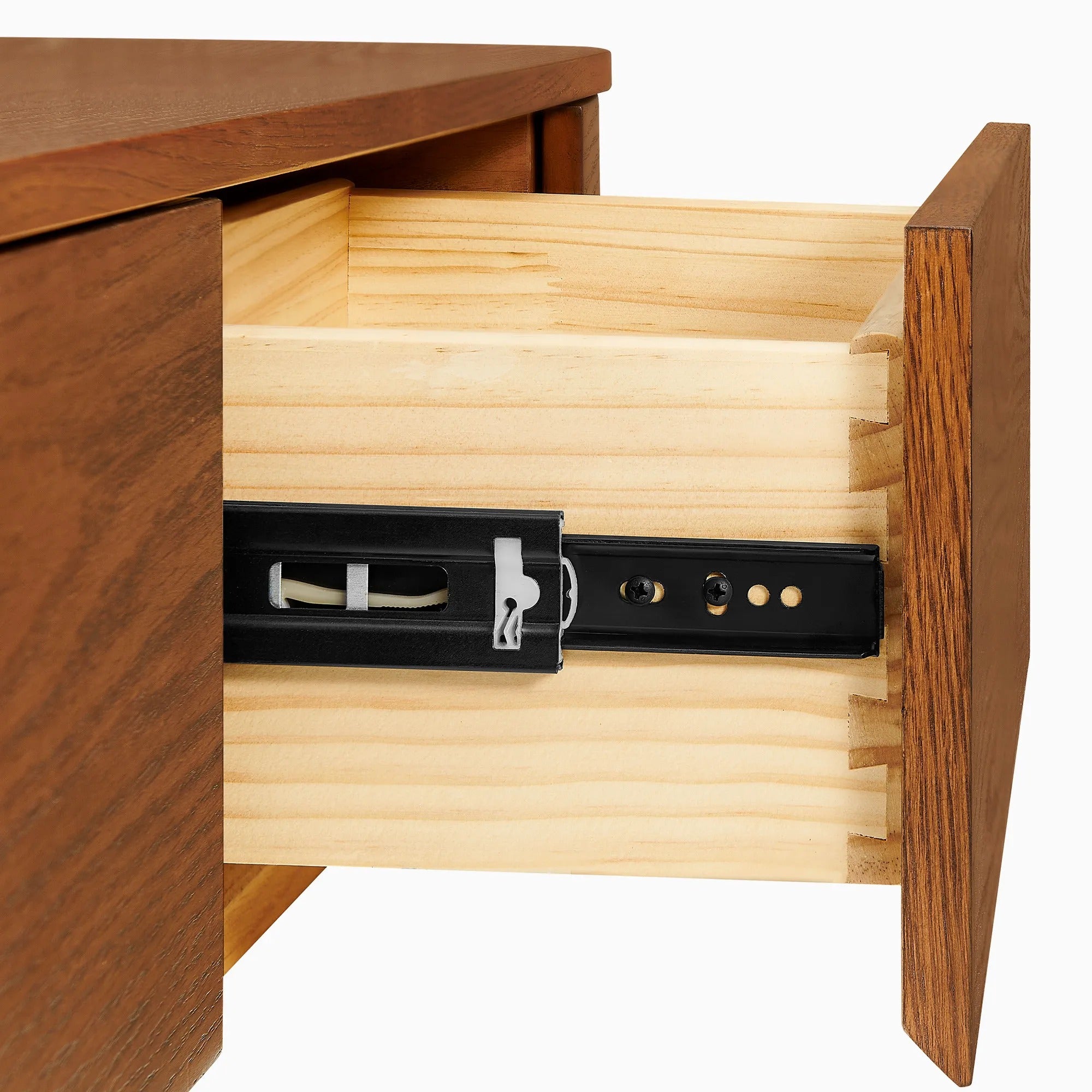 Floating solid wood TV cabinet