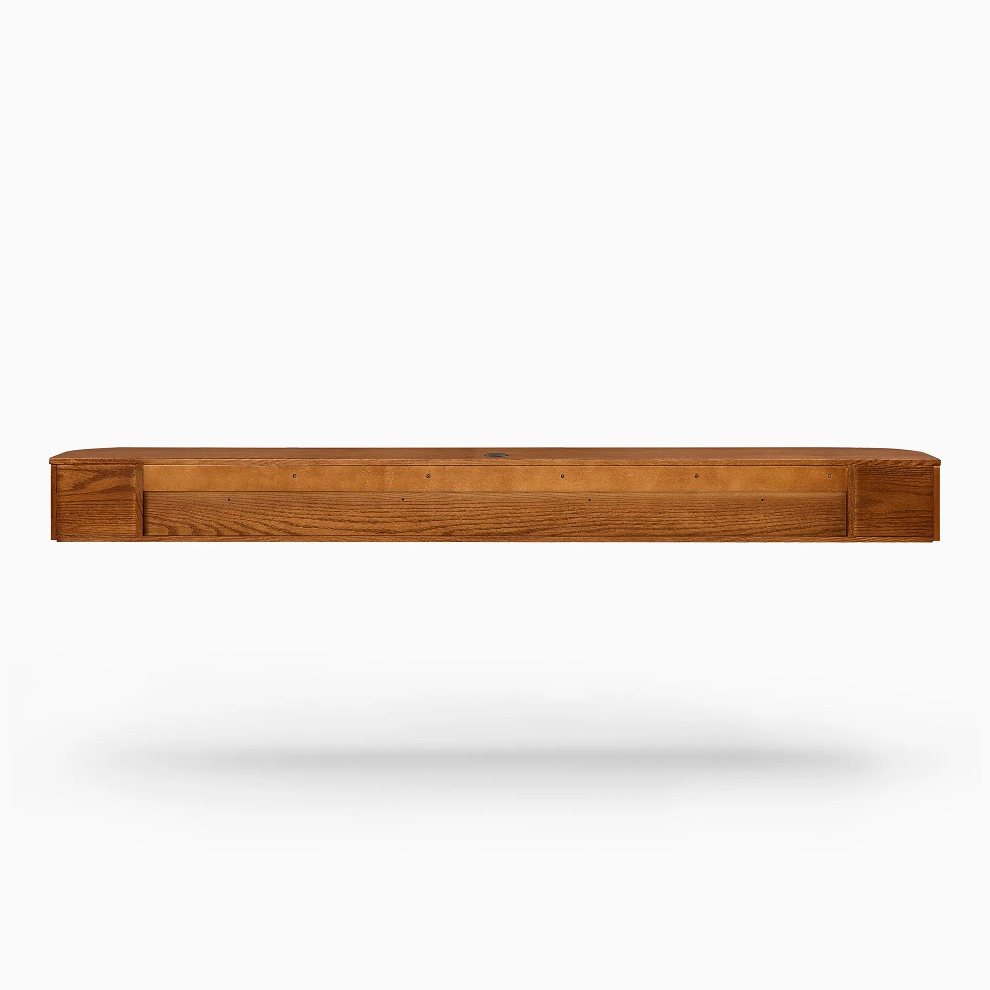 Floating solid wood TV cabinet